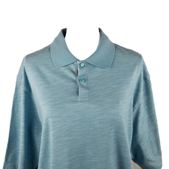 *SOLD* New Haggar Big/Tall LT Delph Blue Polo - Picture 2 of 6